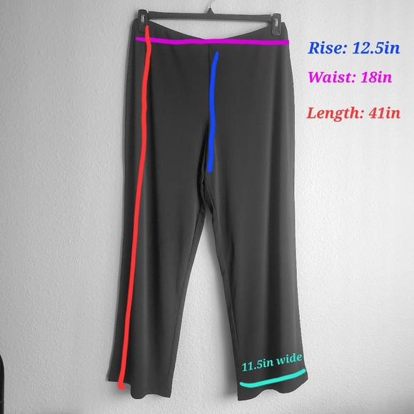 Joan Vass Wide Straight Leg Slacks - Picture 3 of 5